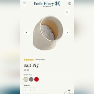 Emile Henry Cream Salt Pig